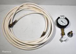 Vacuum pressure testing kit - 0-1 Bar (0-30 In Hg)
