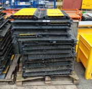 50x 5 channel rubber cable protector ramps - approx dimensions: L 900 x W 500 x H 55mm