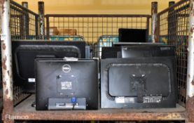 16x monitors - mixed sizes - Samsung, Dell, HP and NEC