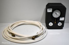 Vacuum pressure testing kit - 0-1 Bar (0-30 In Hg)