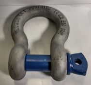 4x 25T Powertex bow anchor shackles with screw pin - W 230 x D 310 x H 120mm - 12.7kg