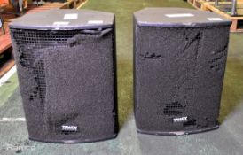 2x Tannoy TA12 loudspeaker units - W 370 x D 380 x H 480mm - Untested