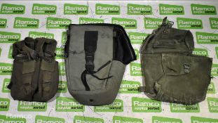 Various types of Olive ex-military accessories - 12kg