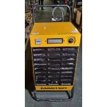 Master DH 62DV heavy duty mobile dehumidifier - Serial No: 98636000334 - running hours: 8384 - 240V