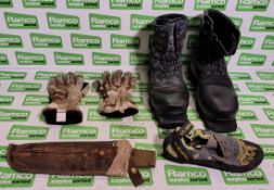 Various types of ex-military hardware and accessories - 112kg – may require repair / be incomplete