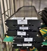 5x MCS Black Matrix LED message display units - W 585 x D 33 x H 150mm - SPARES and REPAIRS