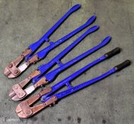 Large 30 inch bolt cutter, 2x Record 930 large bolt cutters