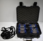 6x Neotronics Impactpro portable multi-gas monitors with plastic storm case