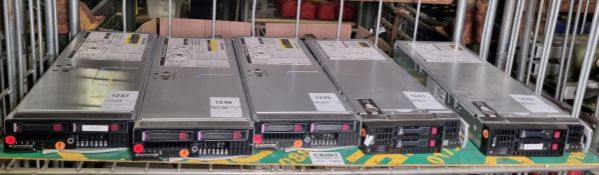 3x HP Proliant BL 460 G7 blade servers & 2x HP Proliant BL 460 G8 blade servers