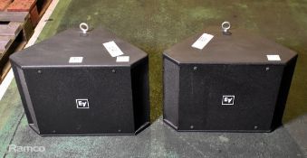 2x EV EVID 12:1 Subwoofer systems - 350W total - W 590 x D 320 x H 460mm - Untested