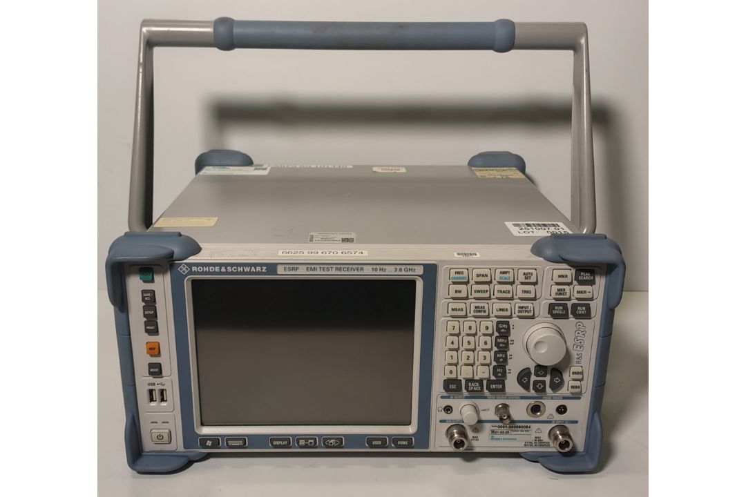 Rohde & Schwarz ESRP emi test receiver with front cover - 10Hz... 3.6GHz - W 470 x D 390 x H 370mm - Image 1 of 11
