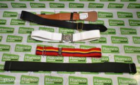 57x British Forces belts - various types and sizes