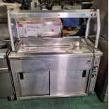 Victor AN-S1200 bain marie hot cupboard service trolley - W 1200 x D 700 x H 1400mm
