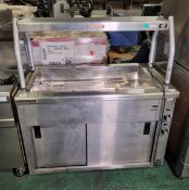 Victor AN-S1200 bain marie hot cupboard service trolley - W 1200 x D 700 x H 1400mm