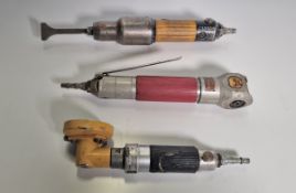 Pneumatic tools, circular panel saw, circular cut off saw and scaler - see desc.