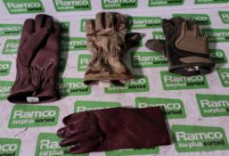 300x British Forces unpaired gloves - mixed styles - mixed sizes