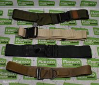100x British Forces belts - various types and sizes