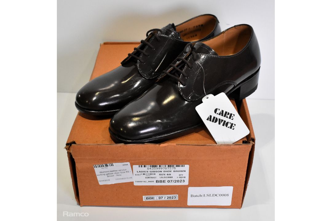20x pairs of leather service working shoes - full details in the description - Image 6 of 12