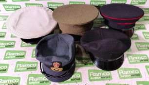 55x British Forces caps - various divisions - mixed sizes