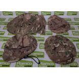 100x British Army MTP mixed hats - cold weather, tropical and combat - mixed sizes