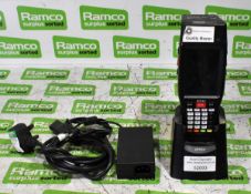 Denso BHT-1281QULWB-CE RFID data logger with docking base and AC adaptor