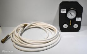 Vacuum pressure testing kit - 0-1 Bar (0-30 In Hg)