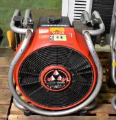 Leader Group petrol driven fan with Briggs & Stratton 118432 6HP motor