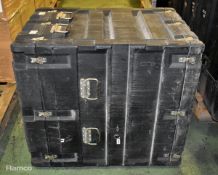 Zero plastic flight case - SOME LATCHES ARE DAMAGED - W 680 x D 840 x H 1040mm - 37kg