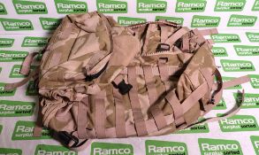 18x British Army Desert DPM field packs - 45L - NSN 8465-99-790-0101