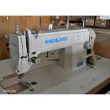 Braithwaite Highlead GC1088-M single needle high speed industrial sewing machine with table