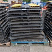 50x 5 channel rubber cable protector ramps - approx dimensions: L 900 x W 500 x H 55mm