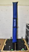 Generic Pipe system base and spigot with 4x upright 2.2-3.6M, 3x cross bar 1.9-3M in bag