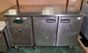 Foster EPRO1/2H stainless steel 2 door refrigerated counter - W 1420 x D 700 x H 860mm