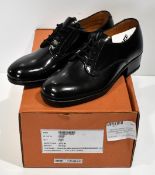 10x pairs of womens leather service working Gibson shoes - Size 3.5 - Black
