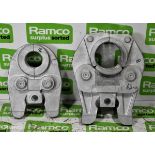 REMS Multitubo plastic pipe crimping heads 40mm/63mm