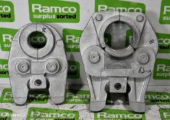 REMS Multitubo plastic pipe crimping heads 40mm/63mm