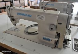 Braithwaite Highlead GC1088-M single needle high speed industrial sewing machine with table