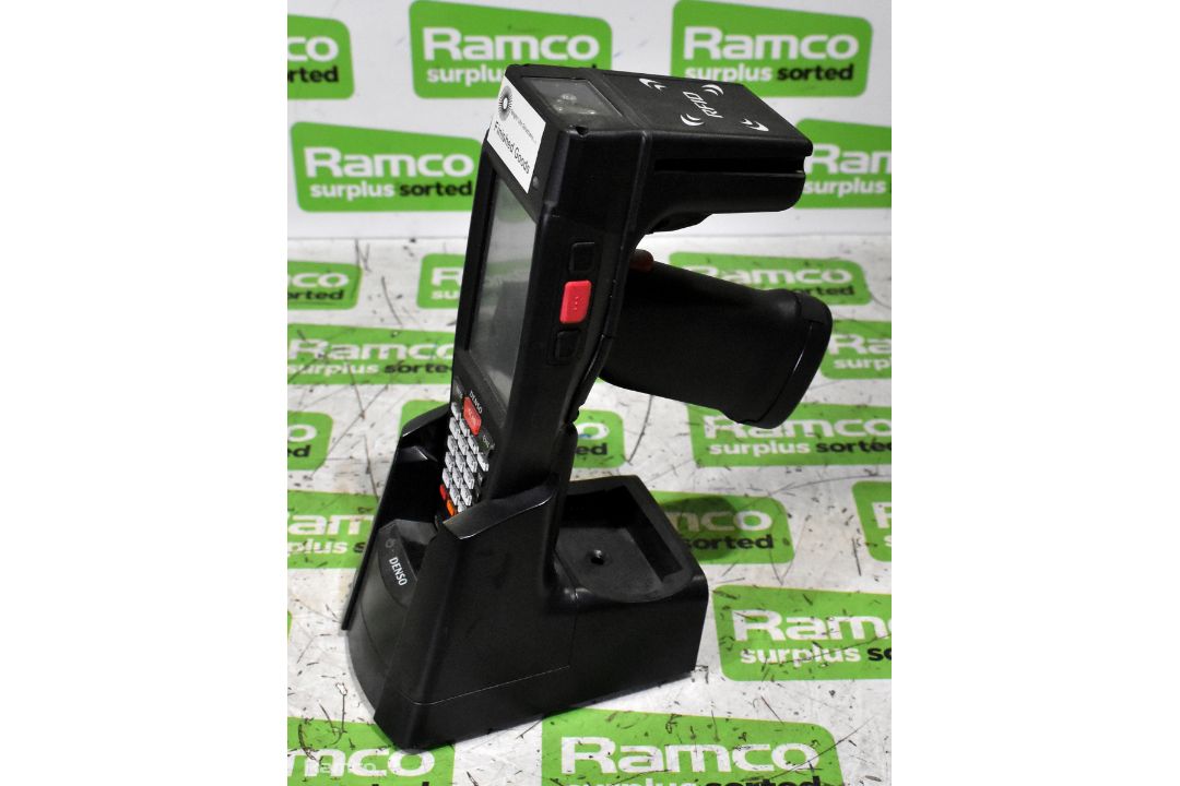Denso BHT-1281QULWB-CE RFID data logger with docking base and AC adaptor - Image 2 of 6