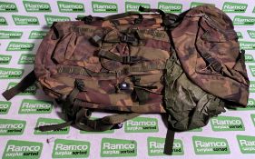 25x British Army DPM long convoluted rucksacks
