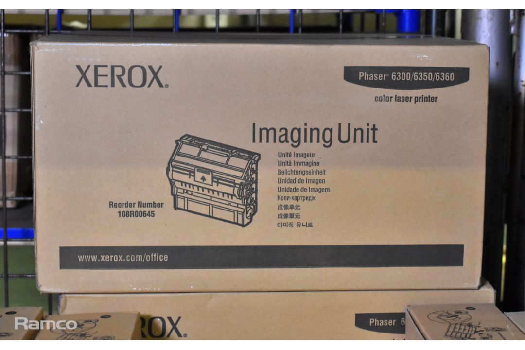 Xerox Phaser 6360 consumables - mixed colour toners, 220V fuser and imaging unit cartridges - Image 4 of 5