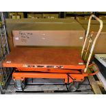 Bishamon BX30S double scissor mobile lift table - capacity: 300kg (660lbs)