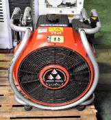 Leader Group petrol driven fan with Briggs & Stratton 118432 6HP motor