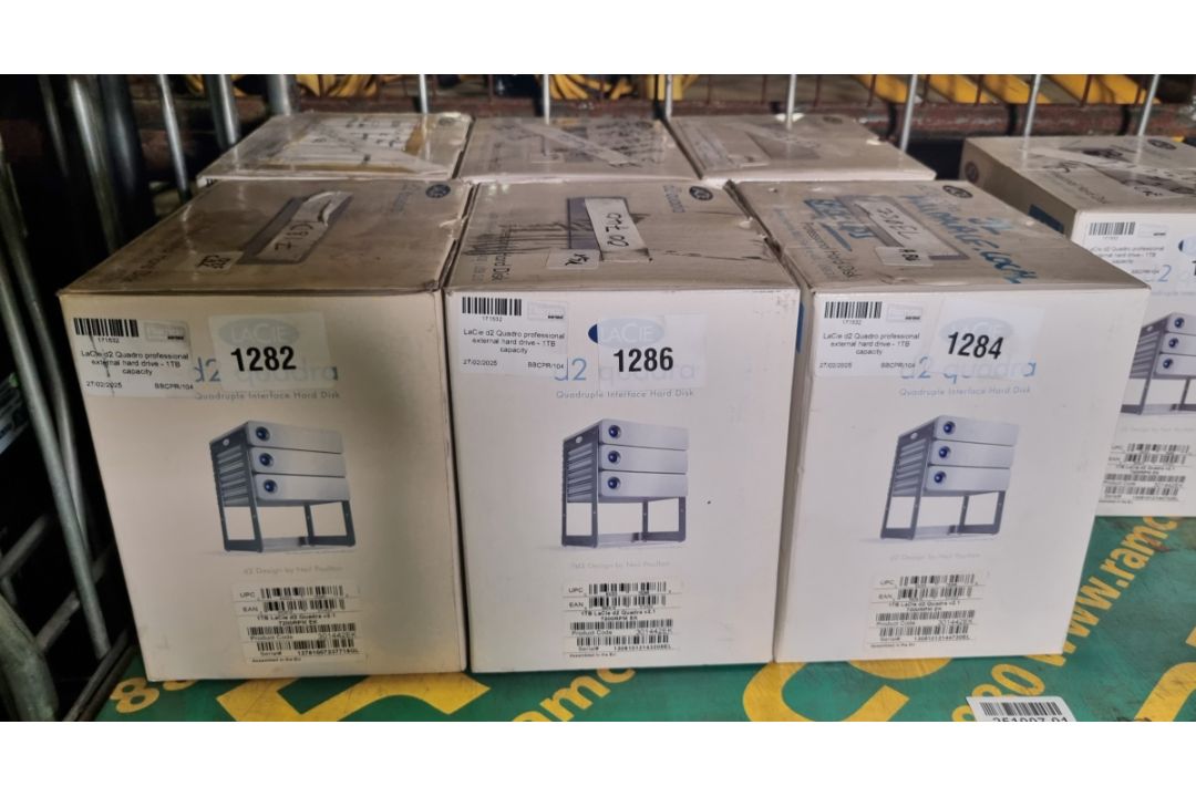 7x Lacie d2 Quadra EXT HDDs - 1TB & Lacie 2big Quadra EXT HDDs - 4TB - Image 2 of 6