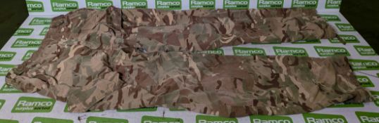 Various types of ex-military camo clothing - may include accessories - 203kg – may require repair