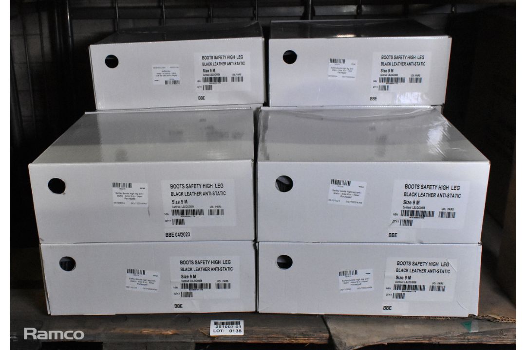 10x pairs of high leg anti-static safety boots - Size 9M - Image 3 of 3