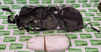 Various types of ex-military hardware and accessories - 145kg – may require repair / be incomplete