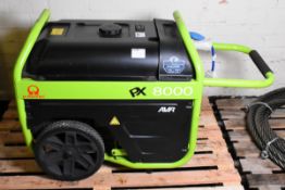 Pramac PX8000 portable petrol 6 kVA generator with AVR - OHV engine - 4500W - 230/115V