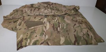Various types of ex-military camo clothing - may include accessories - 244kg – may require repair