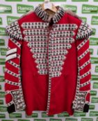 British forces red tunic grenadier guards jacket - CUT IN FRONT LAPEL - see pictures for size