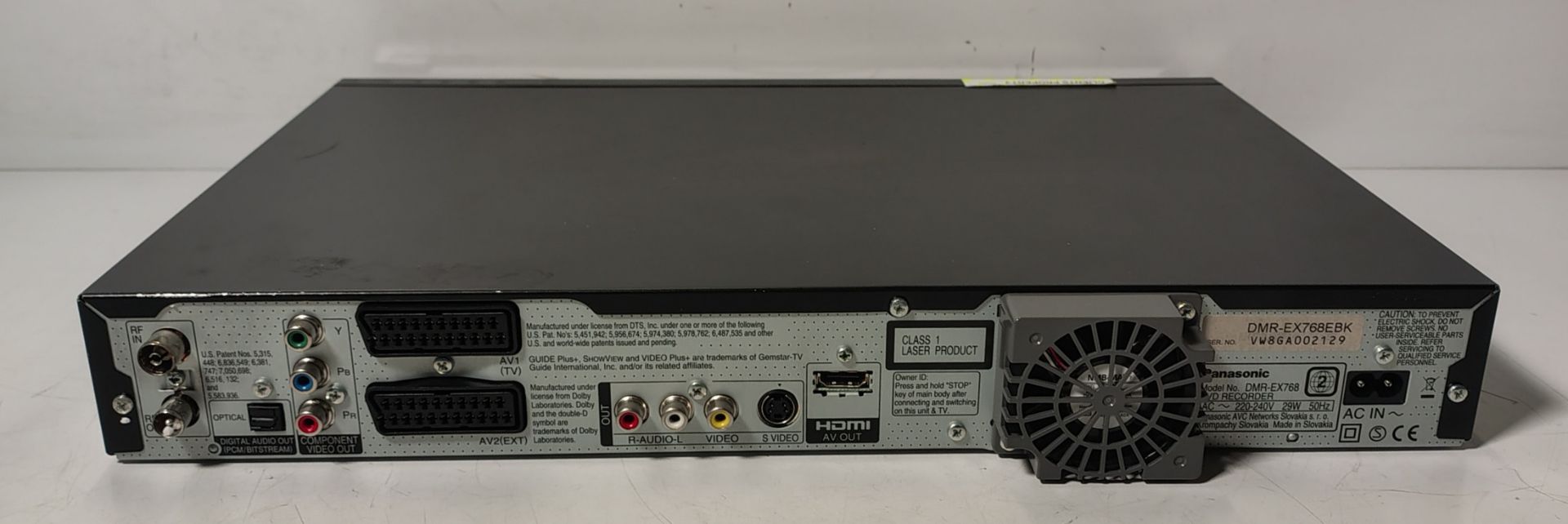Panasonic DMR-EX768 DVD recorder - NO POWER LEAD - Image 3 of 6